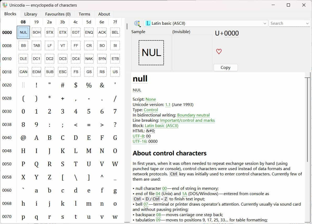 Unicode字符查询Unicodia v3.0.8绿色版